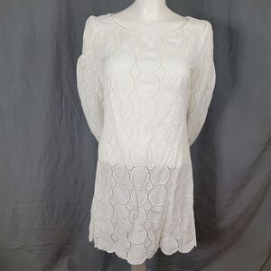 Laundry‎ by Shelli Segal White  Swimsuit Cover-up Size 10